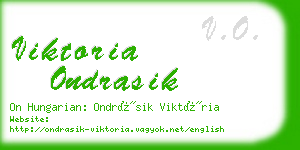 viktoria ondrasik business card